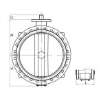 concentric flanged butterfly valve